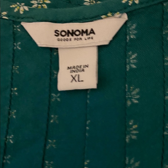 Sonoma Goods for Life Pleated Smock Dress XL NWOT - Picture 5 of 7